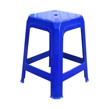 Wapolin Blue Plastic Chair WP‑111 Ergonomic 52x43x81 cm 