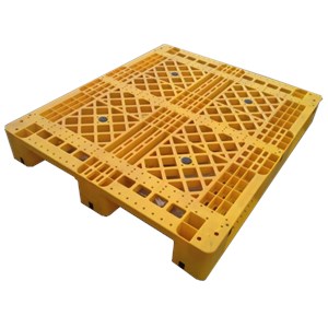 Pallet Plastik Flat Single Face 1210-16 Warna Kuning